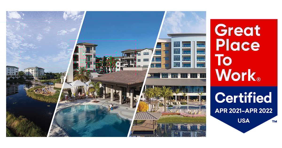 Naplesbased Moorings Park Communities Certified as a Great Place to Work